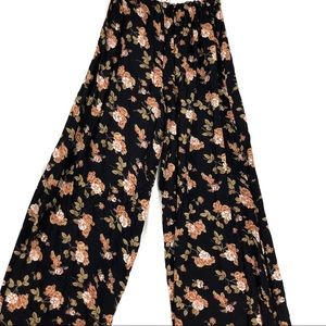 Brandy Melville Wide Leg Floral Pants